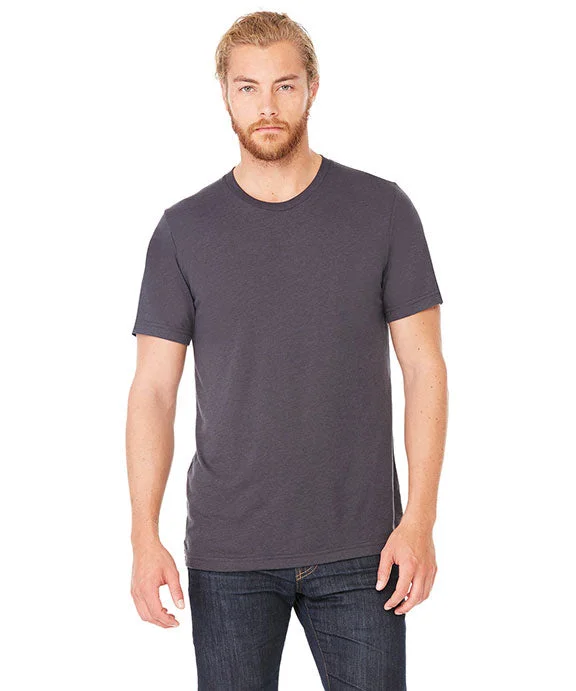 Mid-length Style 3413 - Bella + Canvas Unisex Triblend Short-Sleeve T-Shirt | Solid Dark Grey Triblend Mid-length Style 3413 - Bella + Canvas Unisex Triblend Short-Sleeve T-Shirt | Solid Dark Grey Triblend