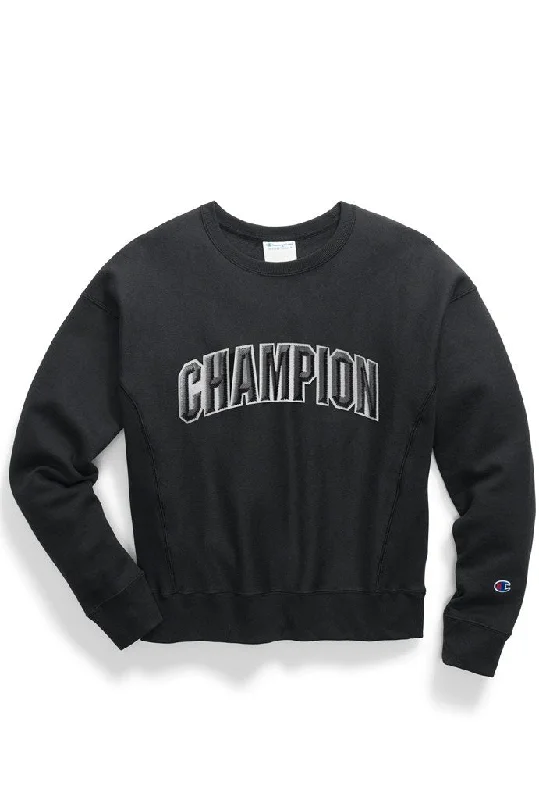 Boutique Recommendation Champion Reverse Weave Women's Crew, Floss Stitch Arch Logo