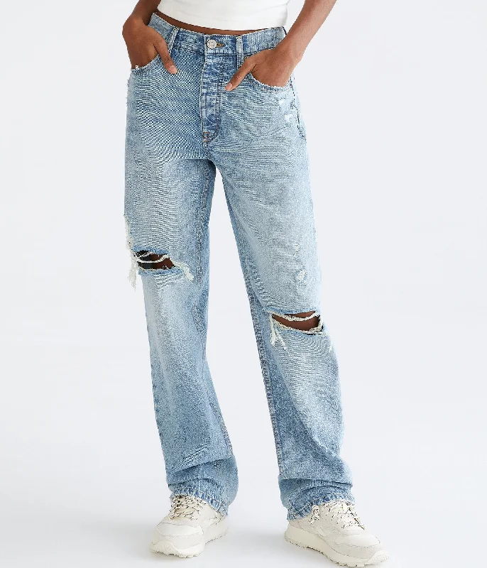Celebrity Style Aeropostale High-Rise Baggy Jean