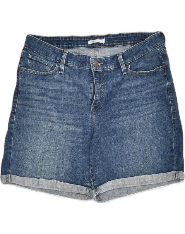 High-quality Design LEVI'S Womens Classic Denim Shorts W34 Large  Blue