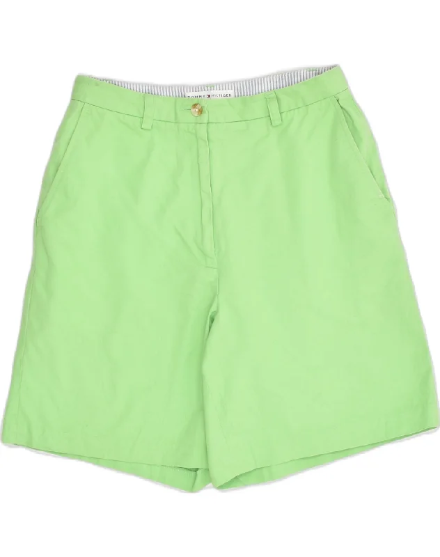 High Street Design TOMMY HILFIGER Womens Chino Shorts US 6 Medium W28  Green Cotton