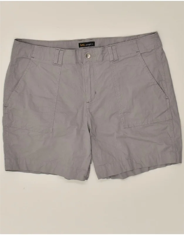 Minimal Comfort LEE Womens Chino Shorts US 16 2XL W38  Grey Cotton