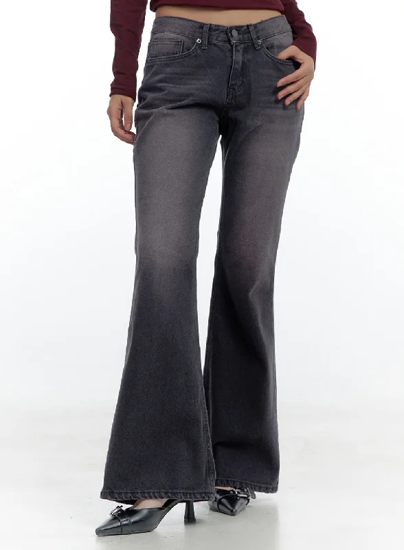 Fresh And Simple Felice Purple Washed Slim Fit Bootcut Jeans CS424