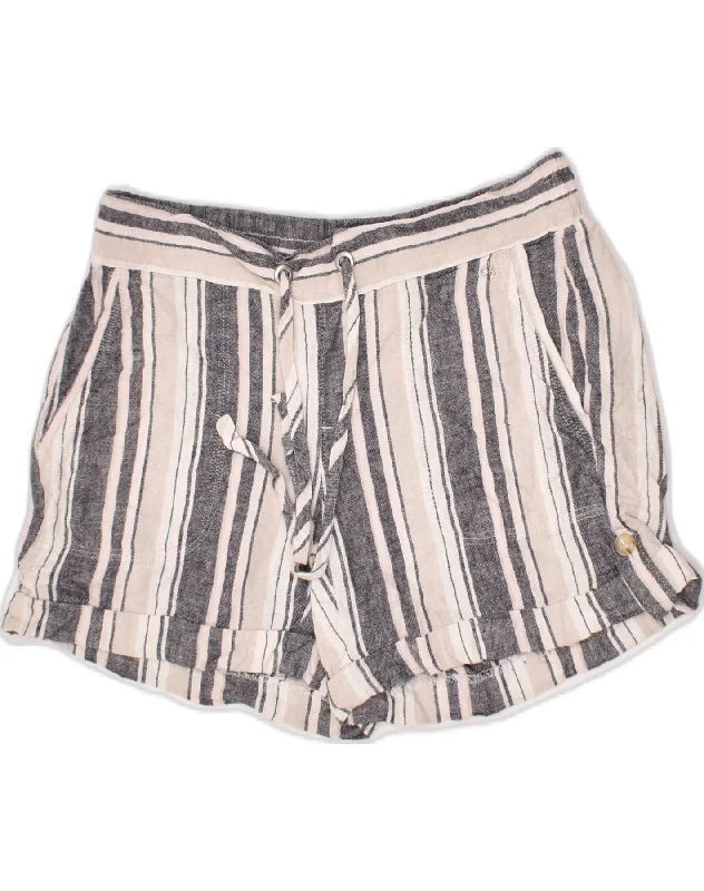 Sports Jacket CALVIN KLEIN Womens Casual Shorts US 2 XS W25  Grey Striped Linen