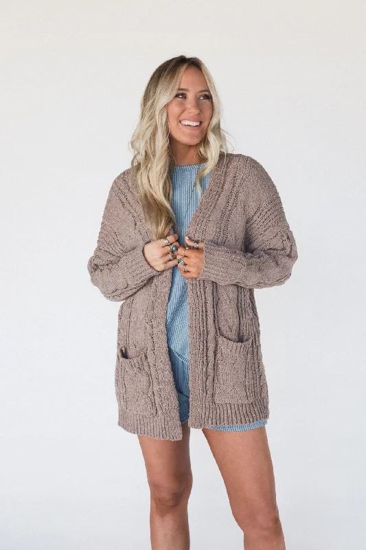 Design Trend Sweet Destiny Cardigan - Mocha