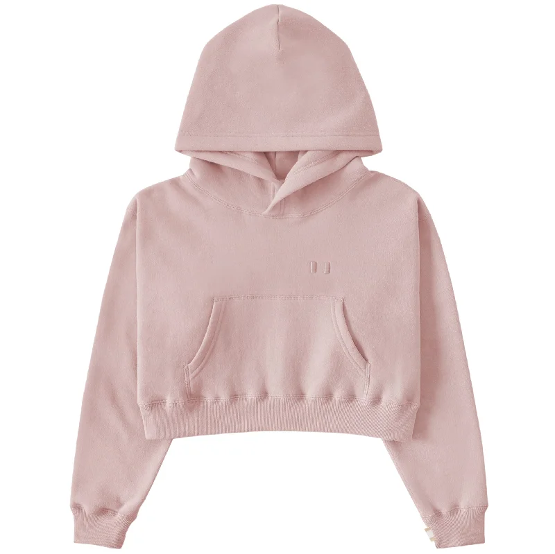 Fashion Selection Flag Fleece Crop Hoodie Dusk