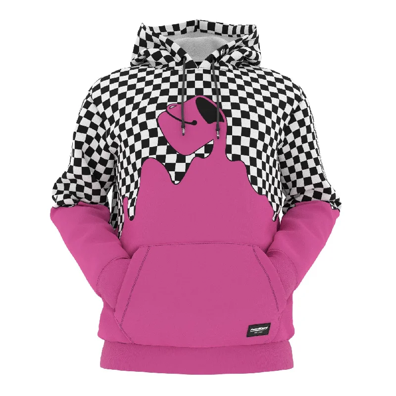 Versatile Wear Pink Drip Hoodie