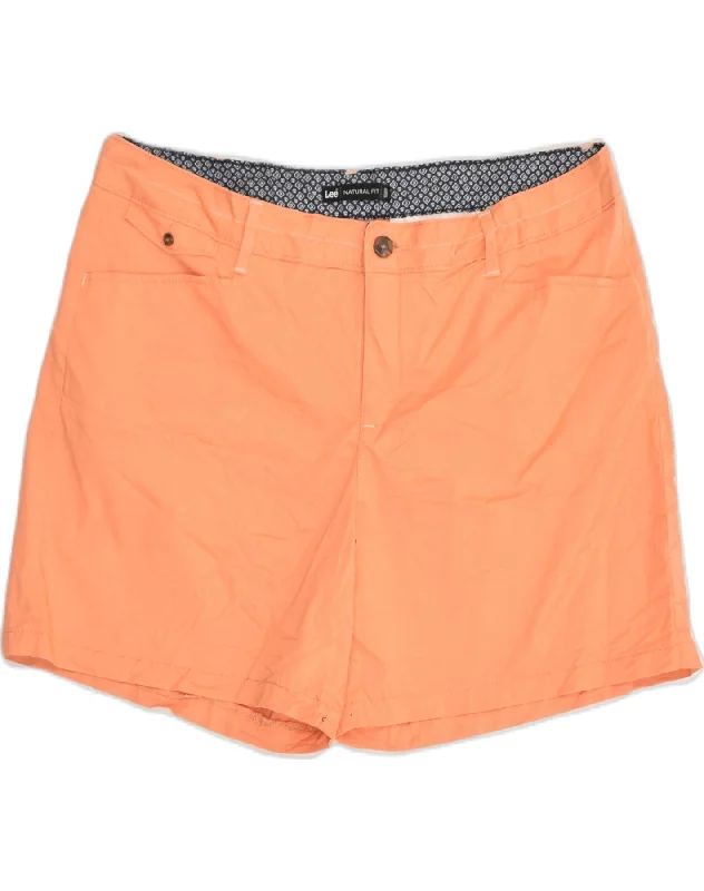 Daily Comfort LEE Womens Natural Fit Casual Shorts US 16 2XL W36  Orange Cotton