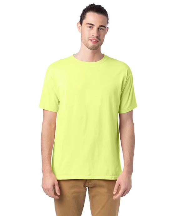 Cozy Pants GDH100 - ComfortWash by Hanes Mens Garment-Dyed T-Shirt | Chic Lime