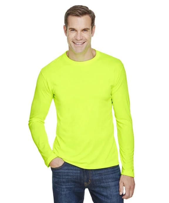 Soft Comfort BA5360 - Bayside Unisex Polyester Performance Long-Sleeve T-Shirt | Lime Green Soft Comfort BA5360 - Bayside Unisex Polyester Performance Long-Sleeve T-Shirt | Lime Green