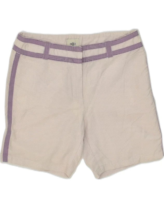 Celebrity Style CERRUTI 1881 Womens Casual Shorts IT 42 Medium W30 Purple Check