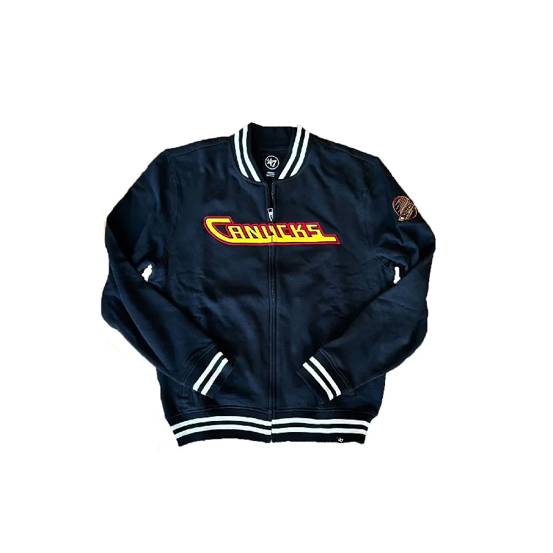 Lounge Wear 47 Brand Wax Pack Pro Camden Track Jacket Mens - Vancouver Canucks Retro Skate Lounge Wear 47 Brand Wax Pack Pro Camden Track Jacket Mens - Vancouver Canucks Retro Skate