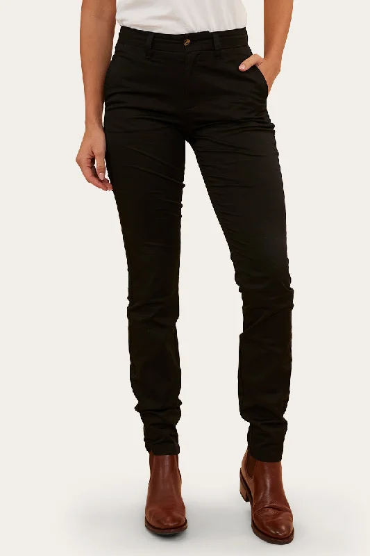 Free and comfortable Samford Womens Slim Chino Pant - Black