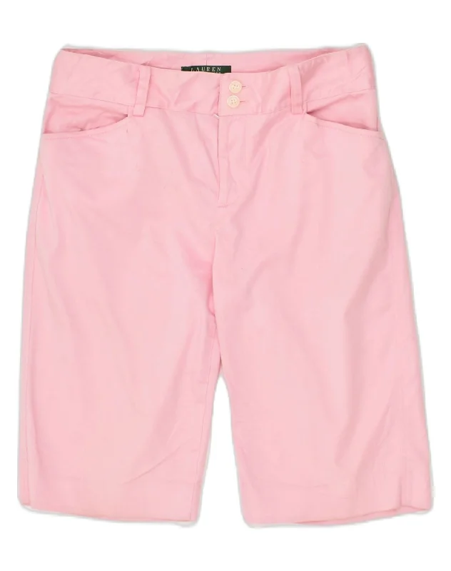 Classic Series POLO RALPH LAUREN Womens Chino Shorts US 4 Small W27 Pink Cotton