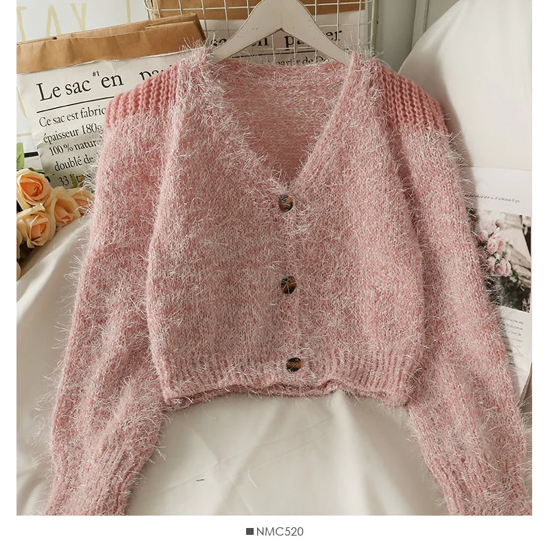 Exquisite Craftsmanship Slim and slim Plush sweater for women  1903