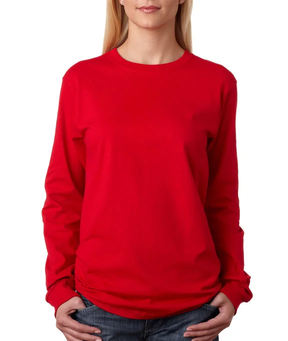 Energy Wear 5586 - Hanes Adult Authentic-T Long-Sleeve T-Shirt | Deep Red