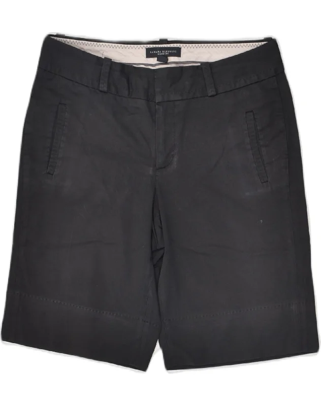 Lazy Style BANANA REPUBLIC Womens Martin Fit Chino Shorts US 4 Small W30  Black