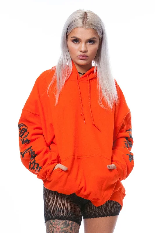 NEON ORANGE N BLK