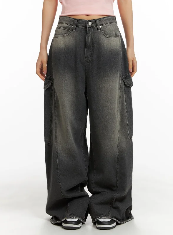Trendy and versatile Cargo Baggy Jeans CM411