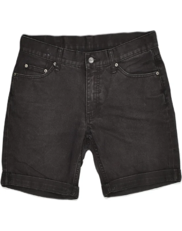 New Products CHEAP MONDAY Womens Denim Shorts W29 Medium  Black Cotton