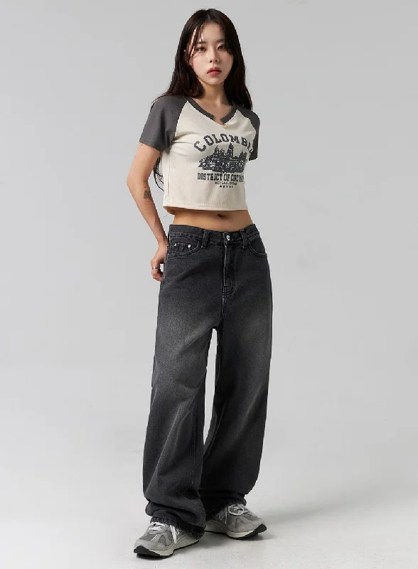 Versatile Comfort Comfy Wide Leg Jeans CG317