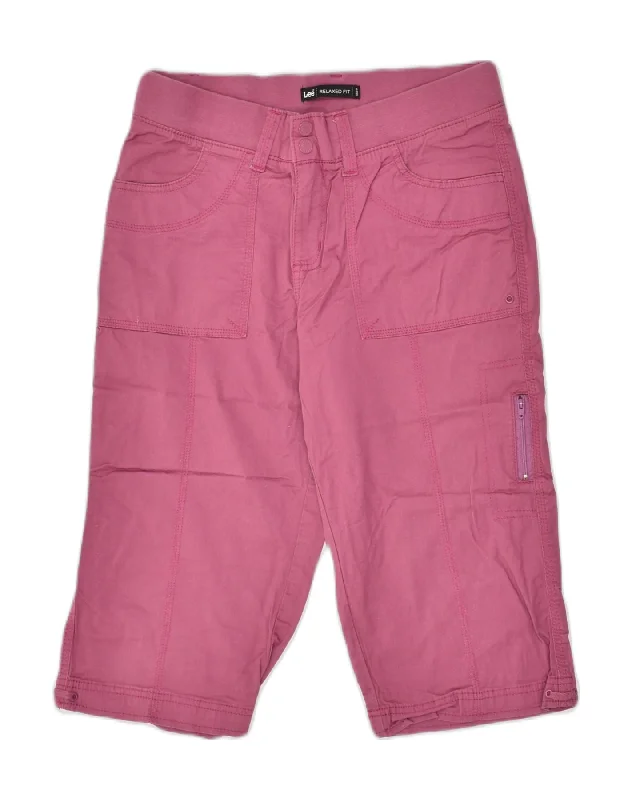 Versatile Itinerary LEE Womens Relaxed Fit Bermuda Shorts US 8 Medium W30 Pink Cotton Versatile Itinerary LEE Womens Relaxed Fit Bermuda Shorts US 8 Medium W30 Pink Cotton