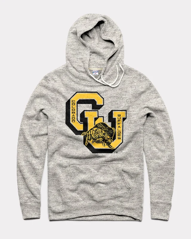 Casual Choice Colorado Buffaloes Monogram Athletic Grey Hoodie