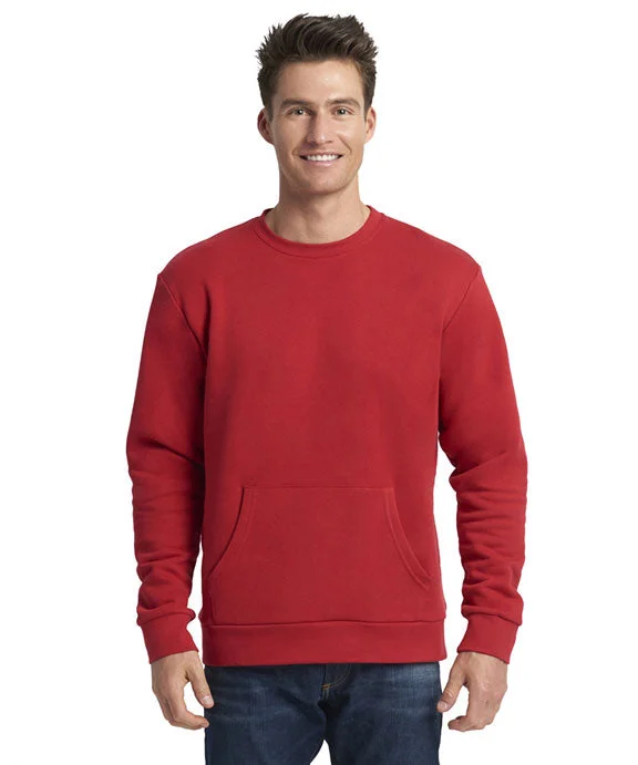Style Design 9001 - Next Level Unisex Crew Pocket Fleece | Red