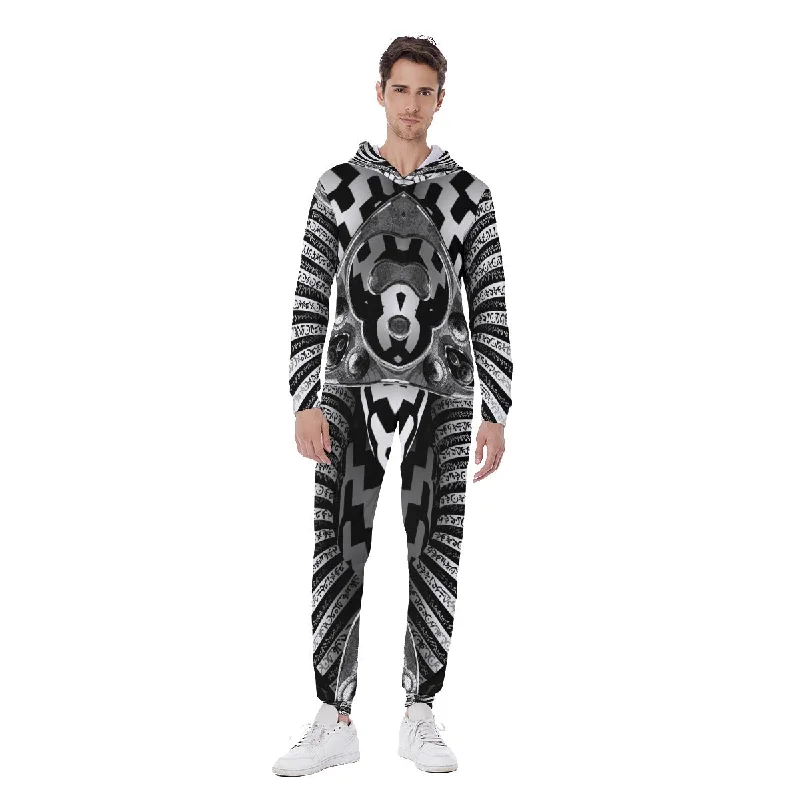 Relaxed Fashion Hypnotica Men's Hooded Jumpsuit / Bodysuit / Onesie