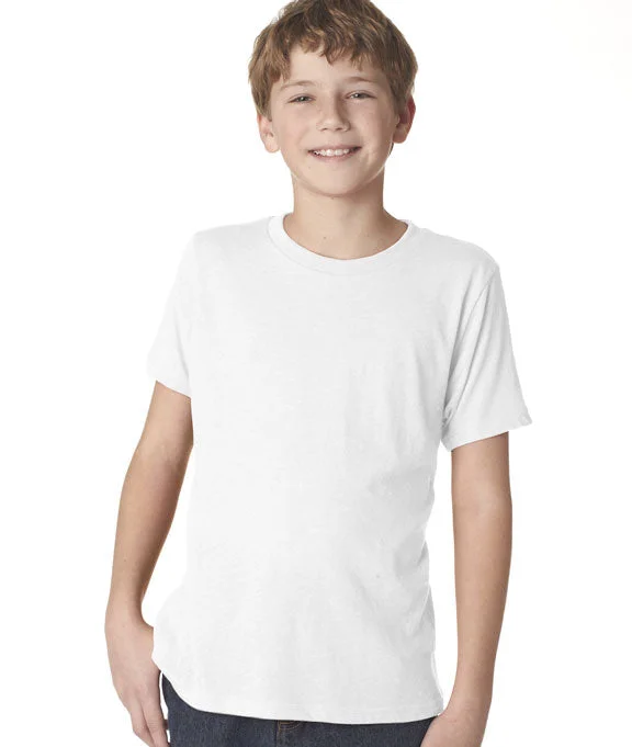High waist design N6310 - Next Level Boys Tri-Blend Crew Neck T-Shirt | Heather White High waist design N6310 - Next Level Boys Tri-Blend Crew Neck T-Shirt | Heather White