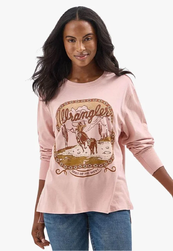 Street Style Wrangler Womens Desert Long Sleeve Shirt
