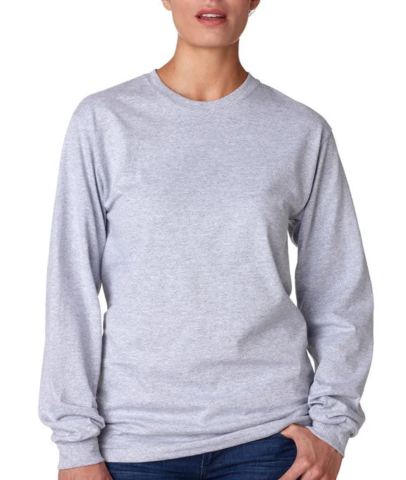Fashion Must-have 5586 - Hanes Adult Authentic-T Long-Sleeve T-Shirt | Light Steel