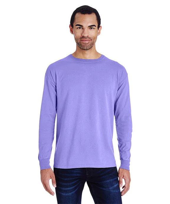 Elegant Wear GDH200 - ComfortWash by Hanes Unisex Garment-Dyed Long-Sleeve T-Shirt | Lavender Elegant Wear GDH200 - ComfortWash by Hanes Unisex Garment-Dyed Long-Sleeve T-Shirt | Lavender