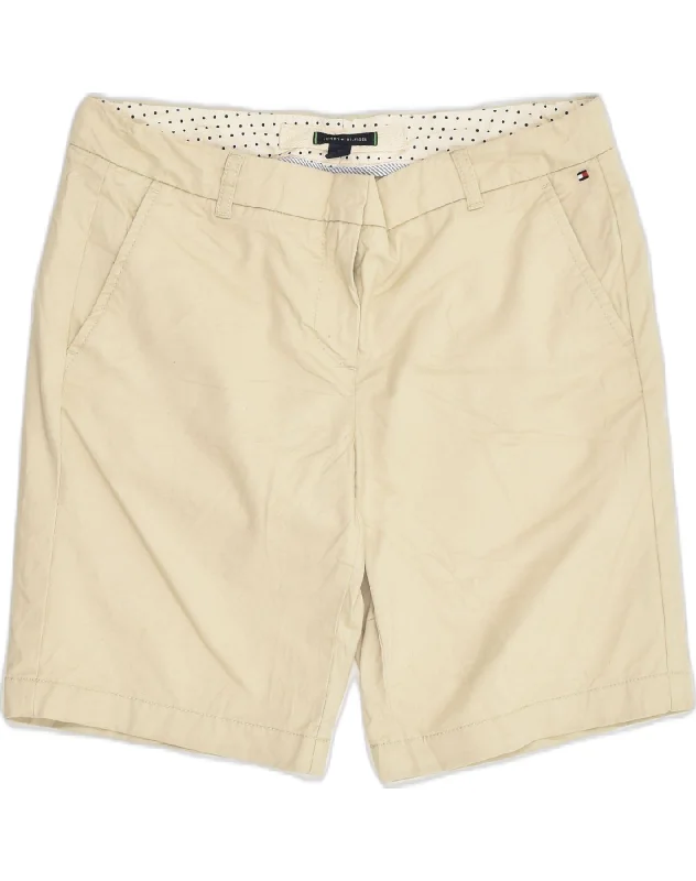 Simple Comfort TOMMY HILFIGER Womens Chino Shorts US 10 Large W34 Beige Cotton