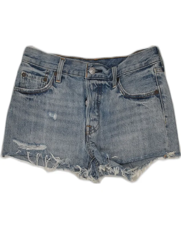 Effortless Comfort LEVI'S Womens 501 Denim Shorts W28 Medium Blue Cotton