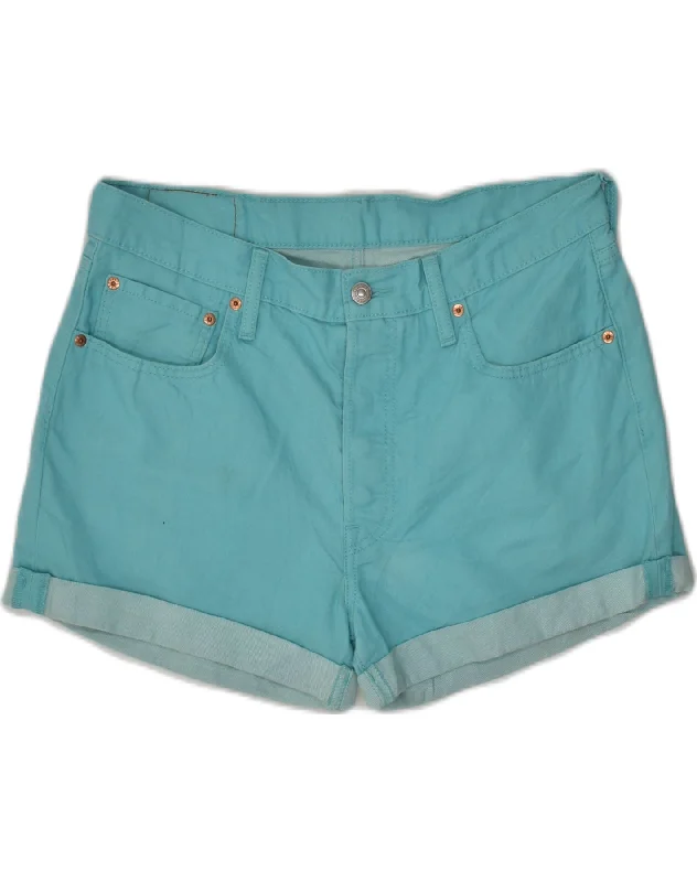 Soft Wear LEVI'S Womens Chino Shorts W32 Large  Blue Cotton
