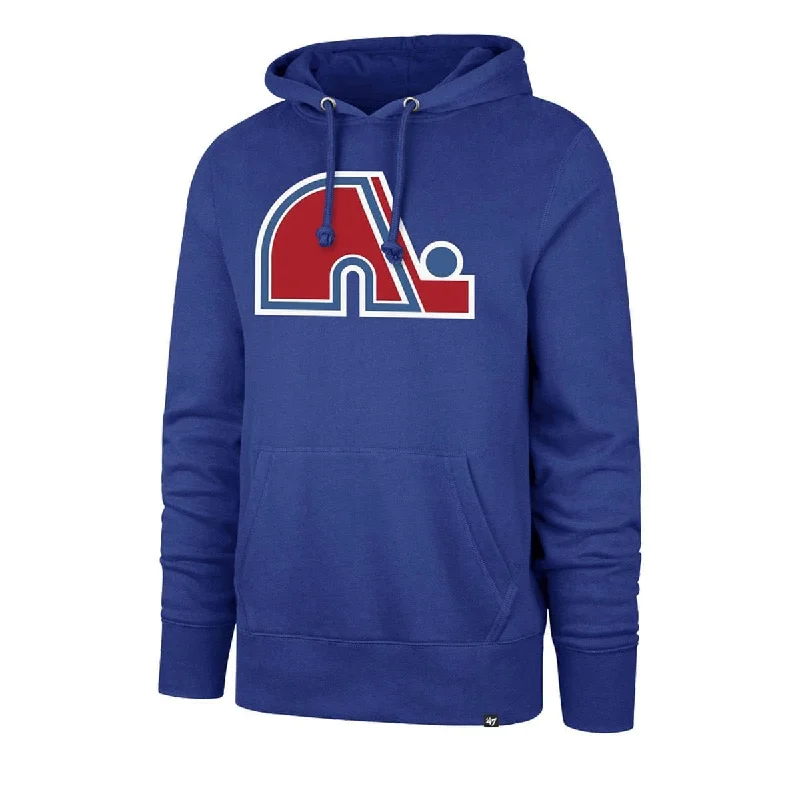 Spring Fashion 47 Brand Imprint Headline Pullover Mens Hoodie - Quebec Nordiques