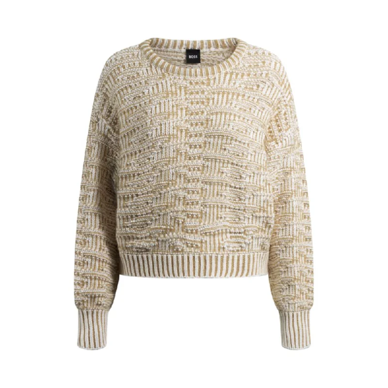 Easygoing Fashion sweater with 3D knit