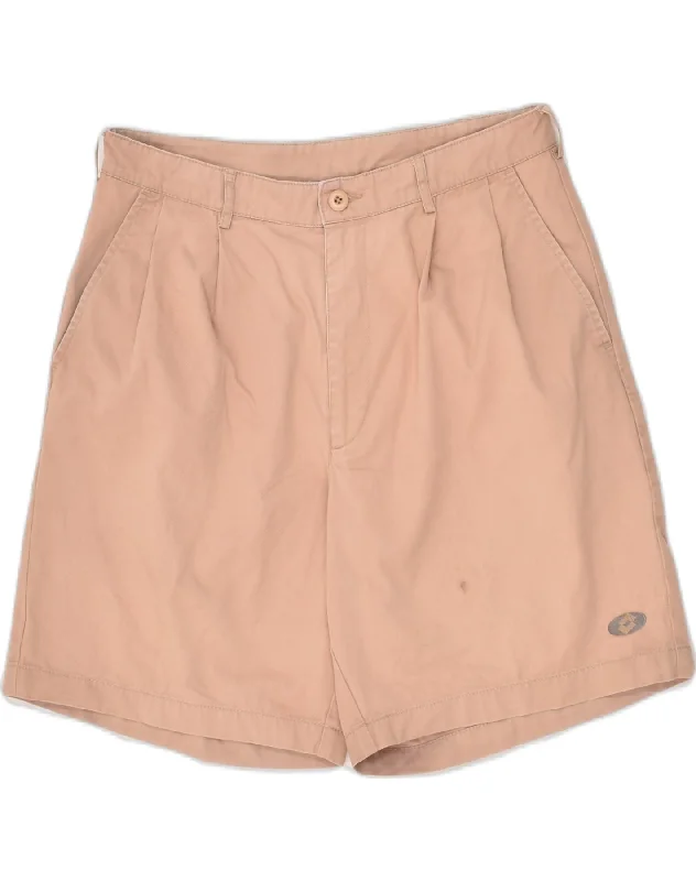 Alice style LOTTO Womens Pegged Chino Shorts UK 12 Medium W32 Pink Cotton