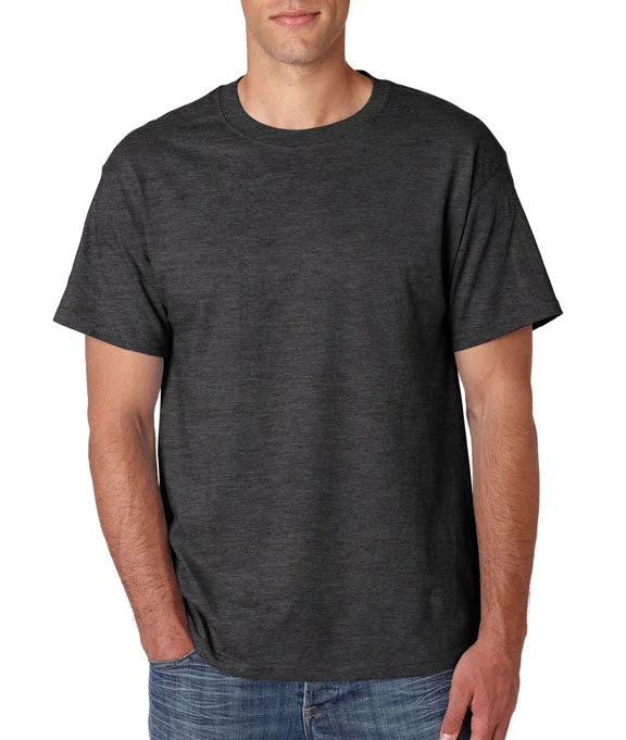 Sports Zipper Style 5180 - Hanes Adult Beefy-T® T-Shirt | Charcoal Heather