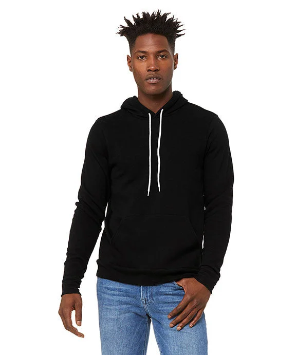 Relaxed Wear 3719 - Bella + Canvas Unisex Sponge Fleece Pullover Hooded Sweatshirt | DTG Black Relaxed Wear 3719 - Bella + Canvas Unisex Sponge Fleece Pullover Hooded Sweatshirt | DTG Black