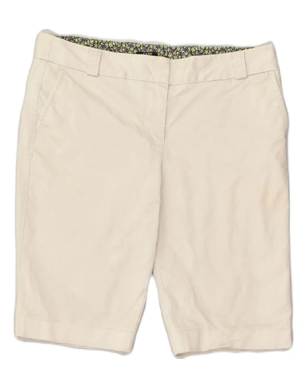 Easy Fashion J. CREW Womens Regular Fit Chino Shorts US 10 Large W32 White Cotton