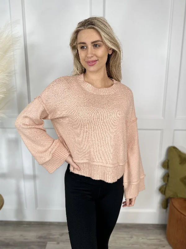 Simple research Game On Women's Soft Knit Long Sleeve Sweater