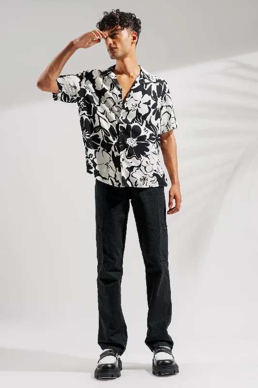 Comfy Pants Men's Black Denim Cargos