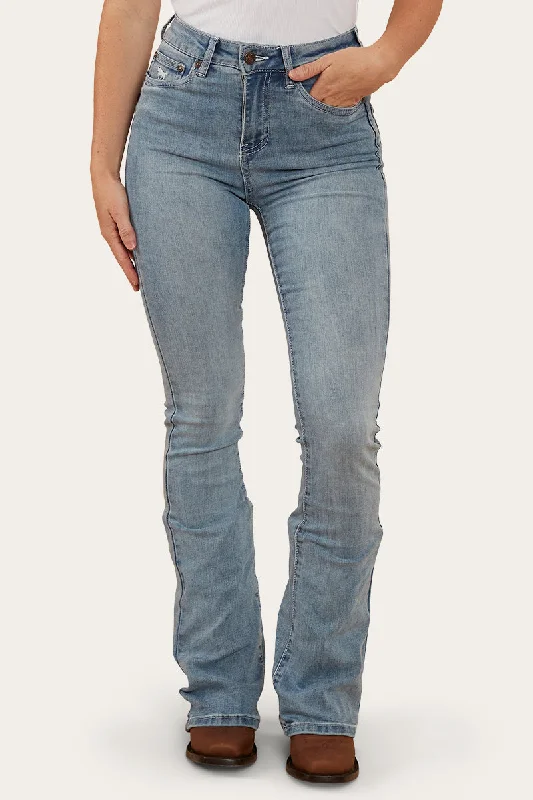 All-Day Comfort Penny Rodeo Womens High-Rise Bootleg Jeans - Light Blue