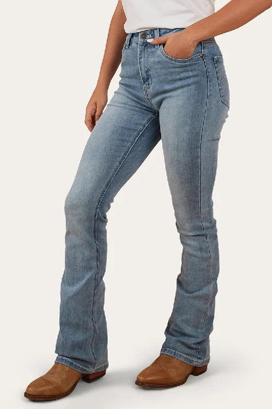 Minimal Comfort Penny Womens High-Rise Bootleg Jeans - Light Blue