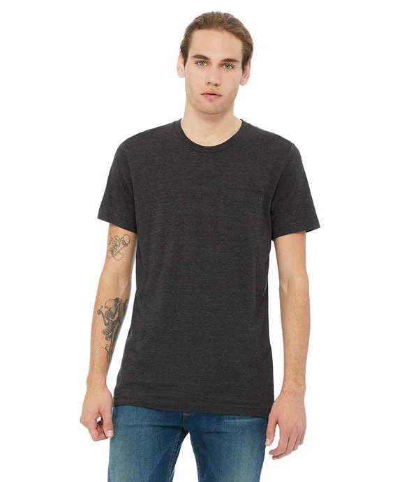 All-Day Wear 3021 - Bella + Canvas Mens Jersey Short-Sleeve Pocket T-Shirt | Dark Grey Heather All-Day Wear 3021 - Bella + Canvas Mens Jersey Short-Sleeve Pocket T-Shirt | Dark Grey Heather