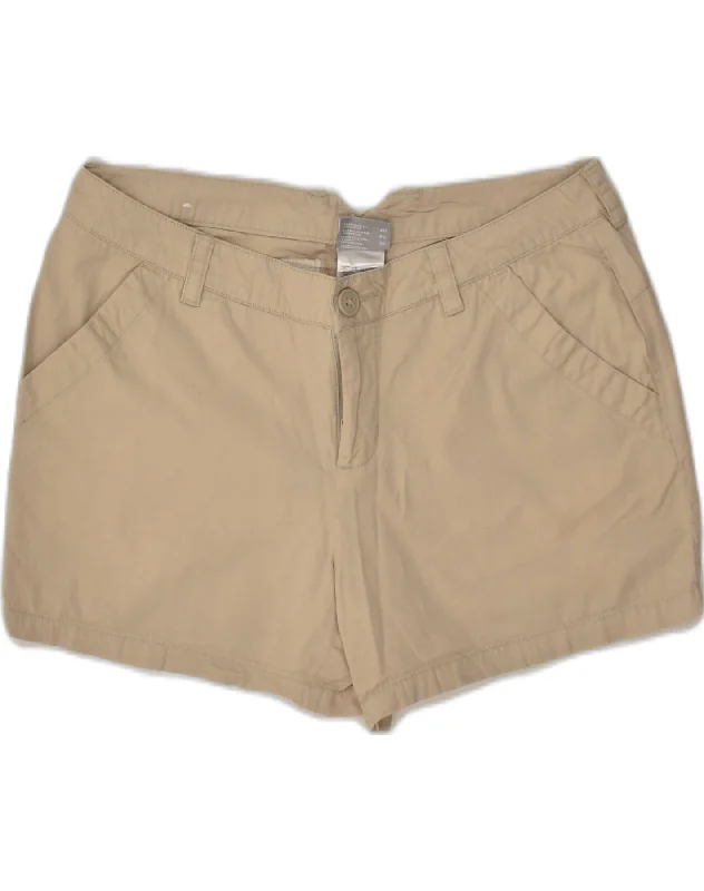Retro Woolen Jacket COLUMBIA Womens Hot Pants US 8 Medium W34  Beige Cotton