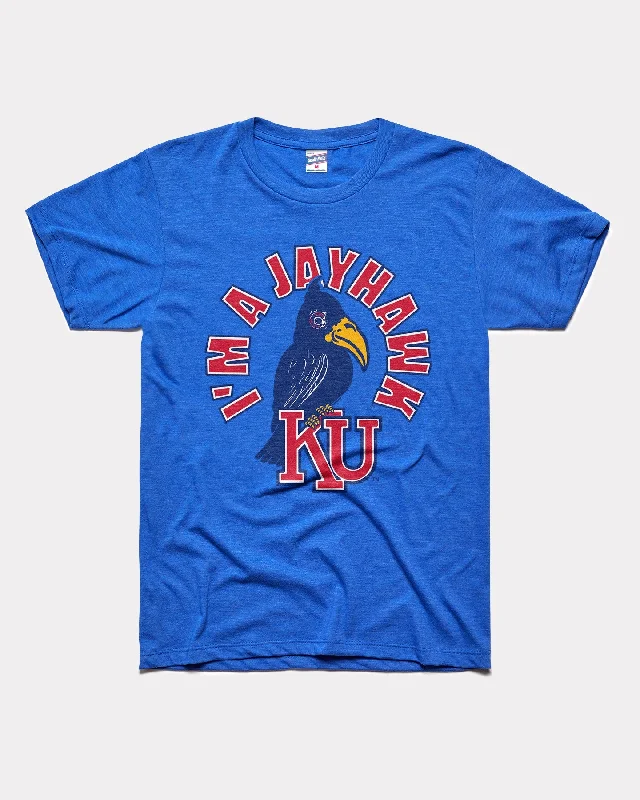Minimal Style I'm A Kansas Jayhawk Royal Blue T-Shirt
