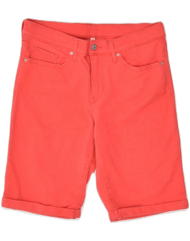Romantic And Fresh LEVI'S Womens Casual Shorts W30 Medium Red Cotton